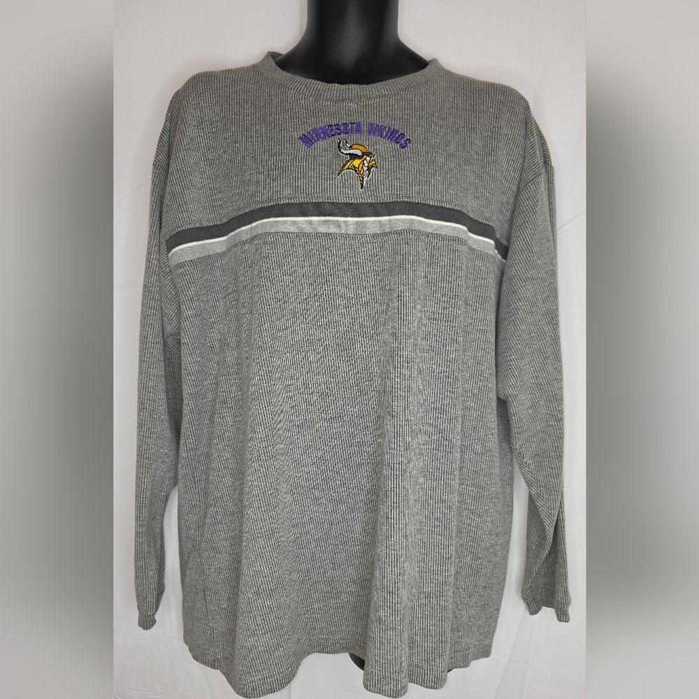 Logo Athletic Vintage 90s NFL Minnesota Vikings Sweatshirt XL Thermal BP-3070